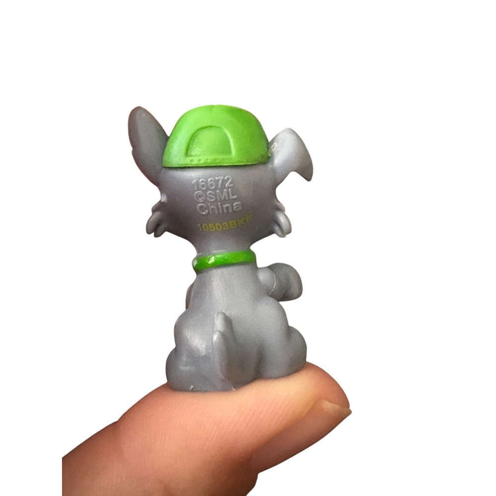PAW Patrol Rocky Mini Figure 2" Gray Green Recycling Pup Toy Figurine - Picture 5 of 5
